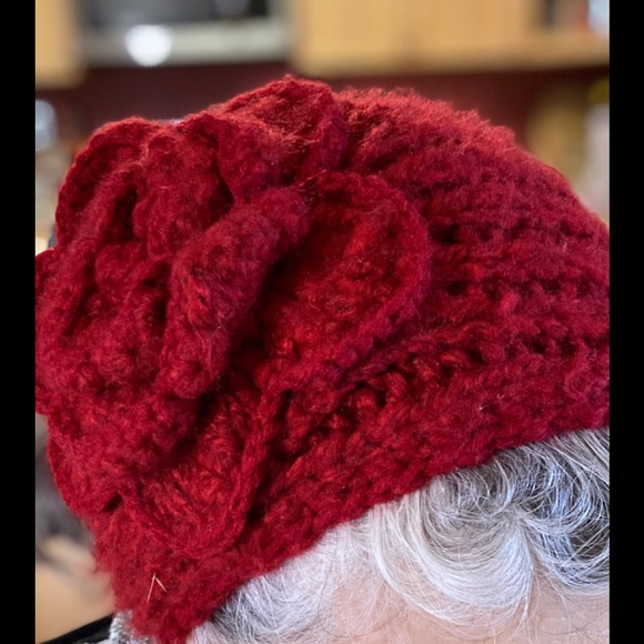C C Accessories - RED CROCHETED HEAD BAND 1 Size
